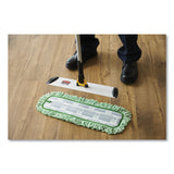 Rubbermaid® Commercial Dust Pad with Fringe, Microfiber, 18" Long, Green, 6/Carton (RCPQ418GNCT) Case of 6
