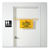 Rubbermaid® Commercial Site Safety Hanging Sign, 50 x 1 x 13, Multi-Lingual, Yellow (RCP9S1600YL) Each