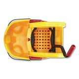 Rubbermaid® Commercial WaveBrake 2.0 Bucket/Wringer Combos, Down-Press, 35 qt, Plastic, Yellow (RCPFG757788YEL) Each