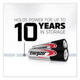 Energizer® MAX AA Alkaline Batteries, 1.5 V, 4/Pack, 6 Packs/Box (EVEE91BX) Box of 6