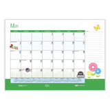 House of Doolittle™ Academic Year Recycled Desk Pad Calendar, Illustrated Seasons Artwork, 22 x 17, Black Binding, 12-Month (July-June):2025-2026 (HOD1395) Each