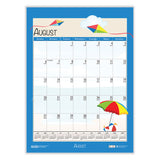 House of Doolittle™ Academic Year Recycled Seasonal Wall Calendar, Illustrated Seasons Artwork, 12 x 16.5, 12-Month (July to June): 2025 to 2026 (HOD3395) Each