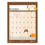 House of Doolittle™ Academic Year Recycled Seasonal Wall Calendar, Illustrated Seasons Artwork, 12 x 16.5, 12-Month (July to June): 2025 to 2026 (HOD3395) Each