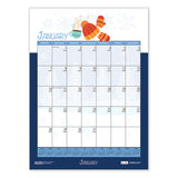 House of Doolittle™ Academic Year Recycled Seasonal Wall Calendar, Illustrated Seasons Artwork, 12 x 16.5, 12-Month (July to June): 2025 to 2026 (HOD3395) Each