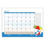 House of Doolittle™ Academic Year Recycled Desk Pad Calendar, Illustrated Seasons Artwork, 22 x 17, Black Binding, 12-Month (July-June):2025-2026 (HOD1395) Each