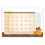 House of Doolittle™ Academic Year Recycled Desk Pad Calendar, Illustrated Seasons Artwork, 22 x 17, Black Binding, 12-Month (July-June):2025-2026 (HOD1395) Each