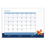 House of Doolittle™ Academic Year Recycled Desk Pad Calendar, Illustrated Seasons Artwork, 22 x 17, Black Binding, 12-Month (July-June):2025-2026 (HOD1395) Each