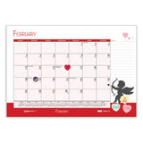 House of Doolittle™ Academic Year Recycled Desk Pad Calendar, Illustrated Seasons Artwork, 22 x 17, Black Binding, 12-Month (July-June):2025-2026 (HOD1395) Each