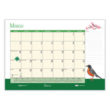 House of Doolittle™ Academic Year Recycled Desk Pad Calendar, Illustrated Seasons Artwork, 22 x 17, Black Binding, 12-Month (July-June):2025-2026 (HOD1395) Each
