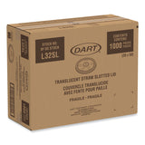 Dart® Lids for Foam Cups and Containers, Fits 32 oz, 44 oz, 60 oz Cups, Translucent, 1,000/Carton (DCC32SL1) Case of 1000