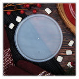 Dart® Plastic Lids for Foam Cups, Bowls and Containers, Vented, Fits 12-60 oz, Translucent, 100/Pack, 10 Packs/Carton (DCC32JLR) Case of 1000