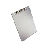 Saunders A-Holder Aluminum Form Holder, 0.5" Clip Capacity, Holds 8.5 x 11 Sheets, Silver (SAU10017) Each