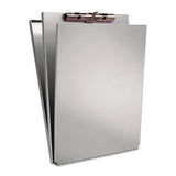 Saunders A-Holder Aluminum Form Holder, 0.5" Clip Capacity, Holds 8.5 x 11 Sheets, Silver (SAU10017) Each