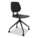 Safco® Commute Guest Chair, 25" x 25" x 34.25", Black Seat, Black Back, Black Base, Ships in 1-3 Business Days (SAF7826BL) Each