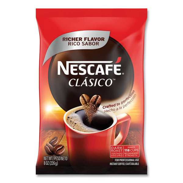 Nescafé® Clasico Dark Roast Instant Coffee, 8 oz, 12/Carton (NES70948CT)