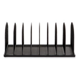 Safco® Onyx Mesh Desk Organizer, 8 Upright Sections, Letter to Legal Size Files, 19.25 x 10.87 x 8.5, Black, Ships in 1-3 Bus Days (SAF3212BLKD) Each