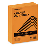 PrintWorks® Professional Color Cardstock, 65 lb Cover Weight, 8.5 x 11, Orange, 250/Ream (PRB00116) 1 Ream