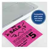 PrintWorks® Professional Color Cardstock, 65 lb Cover Weight, 8.5 x 11, Fuchsia, 250/Ream (PRB00112) 1 Ream