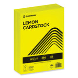 PrintWorks® Professional Color Cardstock, 65 lb Cover Weight, 8.5 x 11, Lemon Yellow, 250/Ream (PRB00113) 1 Ream