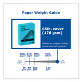 PrintWorks® Professional Color Cardstock, 65 lb Cover Weight, 8.5 x 11, Blue, 250/Ream (PRB00114) 1 Ream