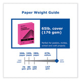 PrintWorks® Professional Color Cardstock, 65 lb Cover Weight, 8.5 x 11, Fuchsia, 250/Ream (PRB00112) 1 Ream