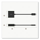 Belkin® USB-C to HDMI + Charge Adapter, HDMI/USB-C(F)/USB-C(M), 2.53", Black (BLKAVC002BKBL) Each