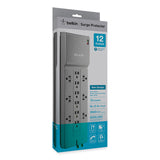Belkin® Professional Series SurgeMaster Surge Protector, 12 AC Outlets, 8 ft Cord, 3,780 J, Dark Gray (BLKBE11223008) Each