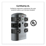 Belkin® Pivot Plug Surge Protector, 6 AC Outlets, 1,080 J, Gray (BLKBP106000)