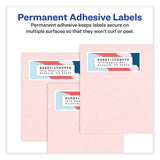Avery® Vibrant Inkjet Color-Print Labels w/ Sure Feed, 1 x 2.63, Matte White, 600/PK (AVE8250) Pack of 600