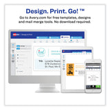 Avery® Vibrant Inkjet Color-Print Labels w/ Sure Feed, 1 x 2.63, Matte White, 600/PK (AVE8250) Pack of 600