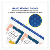 Avery® Vibrant Inkjet Color-Print Labels w/ Sure Feed, 2 x 4, Matte White, 200/PK (AVE8253) Pack of 200