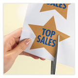 Avery® Full-Sheet Vibrant Inkjet Color-Print Labels, 8.5 x 11, Matte White, 20/Pack (AVE8255) Pack of 20