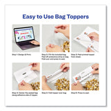 Avery® Sure Feed Printable Toppers with Bags, 1.75 x 5, White, 40/Pack (AVE22801) 40 Bags