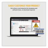 Avery® PermaTrack Durable White Asset Tag Labels, Laser Printers, 0.75 x 1.5, White, 40/Sheet, 8 Sheets/Pack (AVE61525) Pack of 320