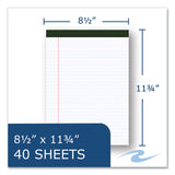 Roaring Spring® USDA Certified Bio-Preferred Legal Pad, Wide/Legal Rule, 40 White 8.5 x 11.75 Sheets, 12/Pack (ROA24326)