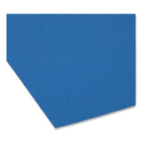 Smead™ Interior File Folders, 1/3-Cut Tabs: Assorted, Letter Size, 0.75" Expansion, Navy Blue, 100/Box (SMD10279) Box of 100