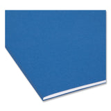 Smead™ Interior File Folders, 1/3-Cut Tabs: Assorted, Letter Size, 0.75" Expansion, Navy Blue, 100/Box (SMD10279) Box of 100
