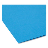 Smead™ Interior File Folders, 1/3-Cut Tabs: Assorted, Letter Size, 0.75" Expansion, Sky Blue, 100/Box (SMD10287) Box of 100