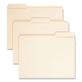 Smead™ Reinforced Tab Manila File Folders, 1/3-Cut Tabs: Assorted, Letter Size, 0.75" Expansion, 11-pt Manila, 100/Box (SMD10334) Box of 100
