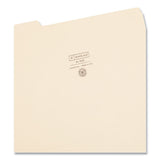 Smead™ 100% Recycled Manila Top Tab File Folders, 1/3-Cut Tabs: Assorted, Letter Size, 0.75" Expansion, Manila, 100/Box (SMD10339) Box of 100