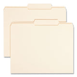 Smead™ Reinforced Guide Height File Folders, 2/5-Cut Tabs: Right of Center Position, Letter Size, 0.75" Expansion, Manila, 100/Box (SMD10376) Pack of 100