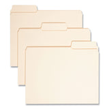Smead™ SuperTab Reinforced Guide Height Top Tab Folders, 1/3-Cut Tabs: Assorted, Letter Size, 0.75" Expansion, Manila, 100/Box (SMD10395) Box of 100
