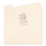 Smead™ SuperTab Reinforced Guide Height Top Tab Folders, 1/3-Cut Tabs: Assorted, Letter Size, 0.75" Expansion, Manila, 100/Box (SMD10395) Box of 100