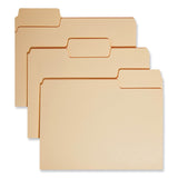 Smead™ SuperTab Top Tab File Folders, 1/3-Cut Tabs: Assorted, Letter Size, 0.75" Expansion, 14-pt Manila, 50/Box (SMD10401) Box of 50