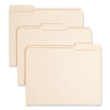 Smead™ Reinforced Tab Manila File Folders, 1/3-Cut Tabs: Assorted, Letter Size, 0.75" Expansion, 14-pt Manila, 100/Box (SMD10434) Box of 100