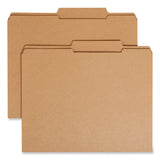Smead™ Guide Height Reinforced Heavyweight Kraft File Folder, 2/5-Cut Tabs: Right of Center, Letter, 0.75" Expansion, Brown, 100/Box (SMD10776) Pack of 100