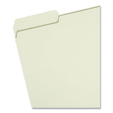 Smead™ Expanding Recycled Heavy Pressboard Folders, 1/3-Cut Tabs: Assorted, Letter Size, 1" Expansion, Gray-Green, 25/Box (SMD13230) Each