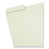 Smead™ Expanding Recycled Heavy Pressboard Folders, 1/3-Cut Tabs: Assorted, Letter Size, 2" Expansion, Gray-Green, 25/Box (SMD13234) Each