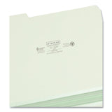 Smead™ Expanding Recycled Heavy Pressboard Folders, 1/3-Cut Tabs: Assorted, Letter Size, 2" Expansion, Gray-Green, 25/Box (SMD13234) Each
