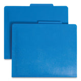 Smead™ Six-Section Poly Classification Folders, 2" Expansion, 2 Dividers, 6 Fasteners, Letter Size, Blue Exterior, 10/Box (SMD14045) Each